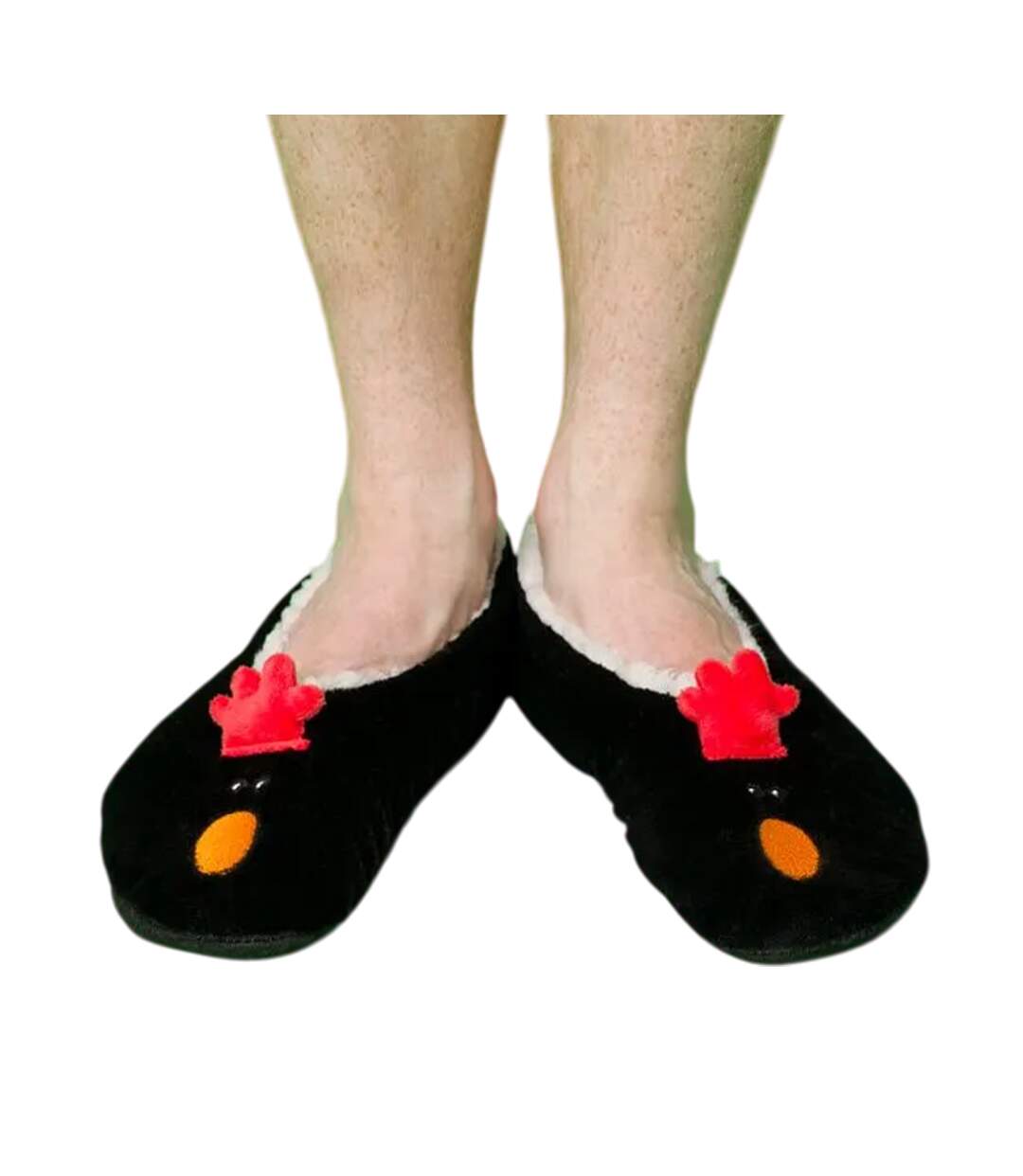 Chaussons Motif Feathers Mcgraw Adulte Noir Wallace And Gromit-3