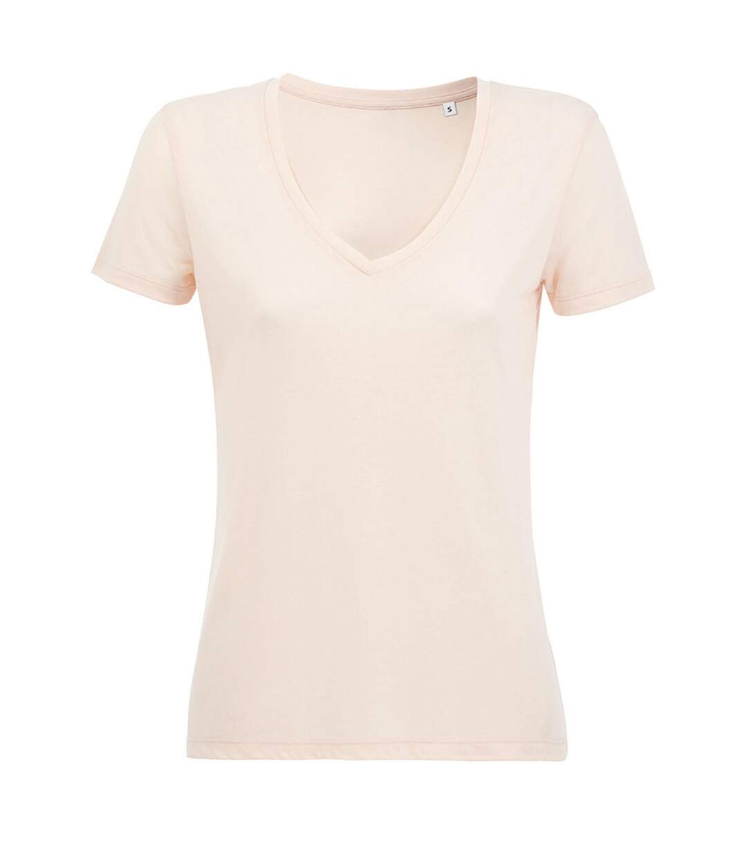 SOLS Womens/Ladies Motion V Neck T-Shirt (Creamy Pink) - UTPC4104