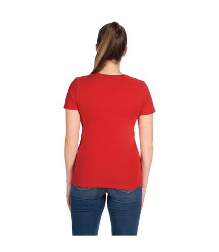 Next Level Womens/Ladies Boyfriend T-Shirt (Red)