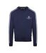 Mens Stripe Detail Crew Neck Long-sleeved Sweatshirt Navy Aquascutum-1