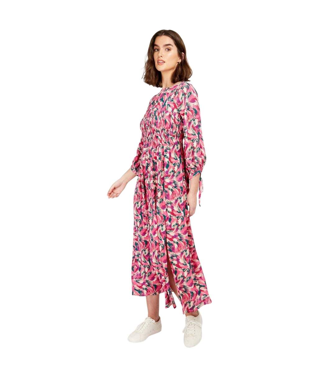 Womens/ladies Floral Maxi Dress Multicoloured Little Mistress-1