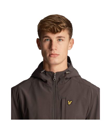 Mens soft shell jacket gunmetal Lyle & Scott