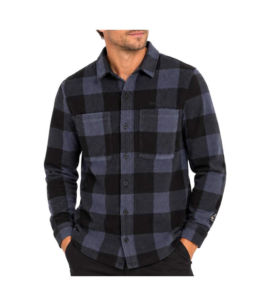 Chemise noire/marine homme o'neill superfleece-1