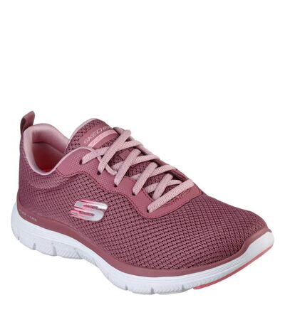 Womens/ladies flex appeal 4.0 brilliant view trainers mauve Skechers