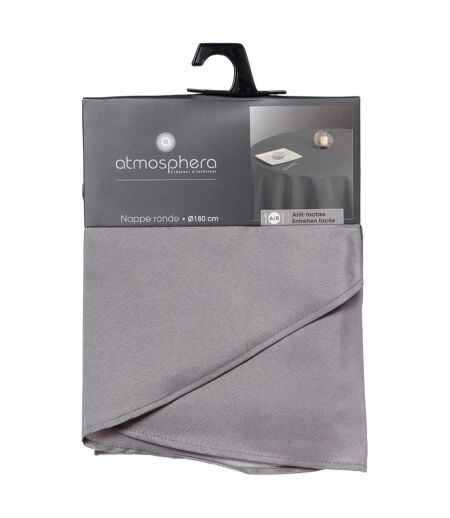 Nappe Antitache Ronde Unie 180cm Gris