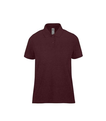 Polo my femme bordeaux chiné B&C