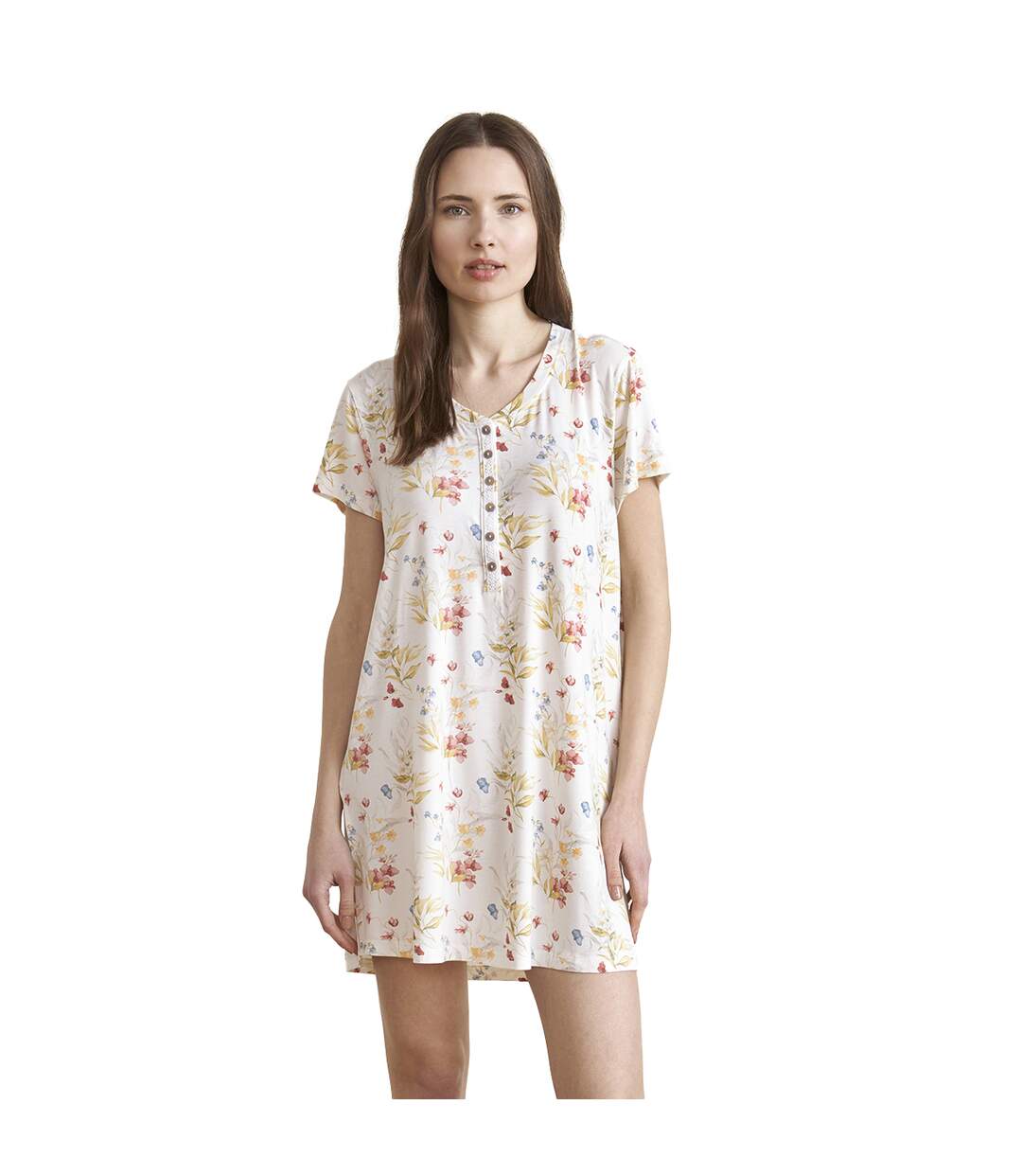 JJB10 Women's Short Sleeve Nightgown-1