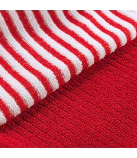 Lot de 3 Torchons Microfibre Cuistot 40cm Rouge