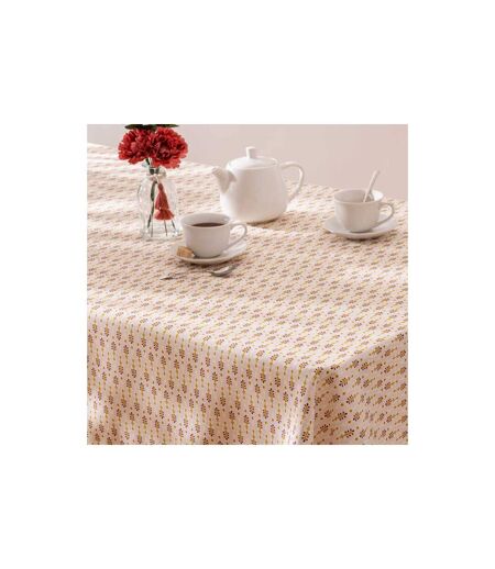 Nappe Antitache Imprimé Peduru 140x240cm Beige