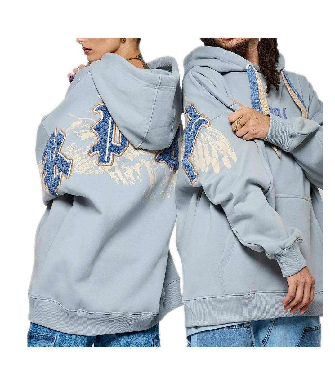 Sweat à capuche bleu homme kaporal salto-2