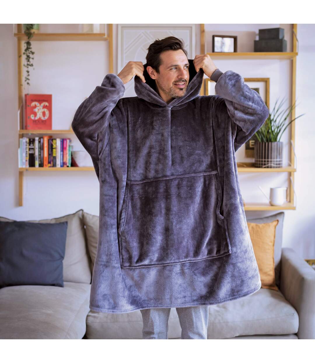 Heat Holders - Couverture à Capuche Long Polaire pour Adulte-3