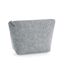 Felt accessory bag 18cm x 9cm x 19cm grey melange Bagbase