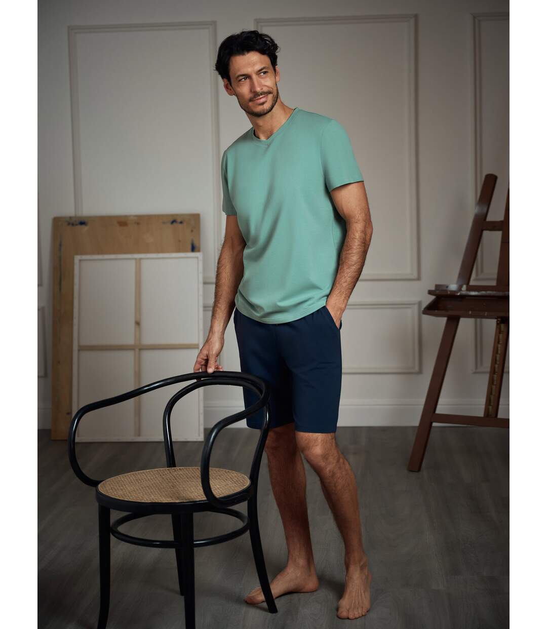 Pyjama short t-shirt Troy Lisca Men-2