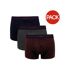 Boxers Motif/style Logo Basics Homme Noir Gris Bordeaux Foncé Monotox-1