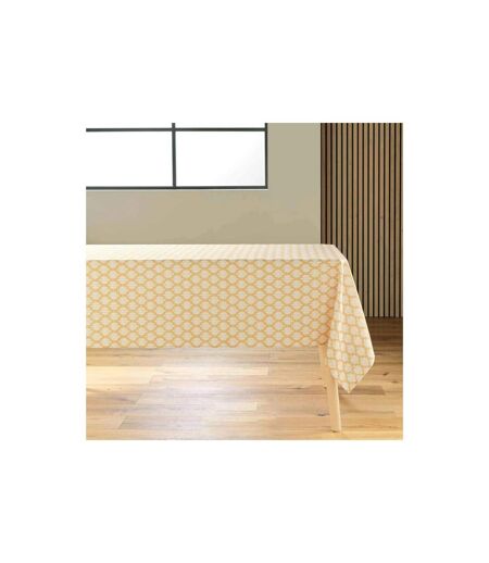 Nappe Antitache Imprimé Davia 145x240cm Jaune