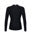 Womens/ladies Thermoreg Long-sleeved Base Layer Top Black Canterbury-3