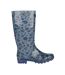 Bottes de pluie wenlock femme gris clair pâle / bleu ardoise Regatta