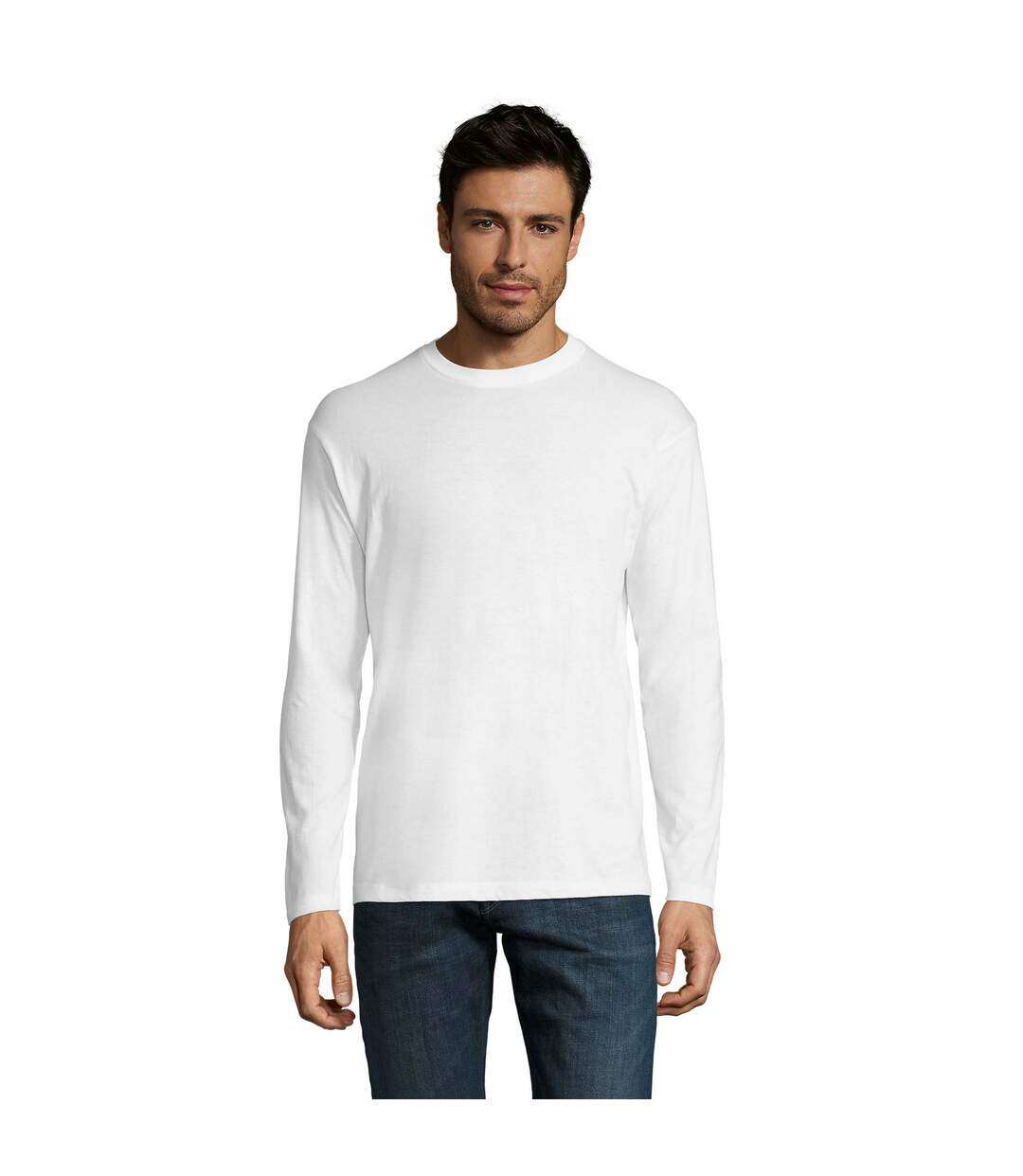 T-shirt Monarch Homme Blanc SOLS-1