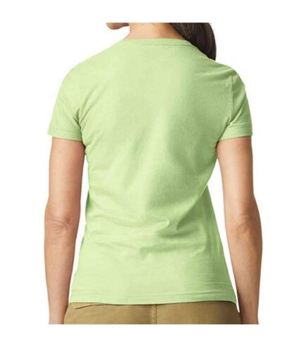 T-shirt softstyle femme vert pistache Gildan