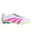 Chaussures De Foot Pour Terrain Ferme Motif/style Se Rabat Sur L´avant Predator League Enfant Blanc Rose Adidas-1