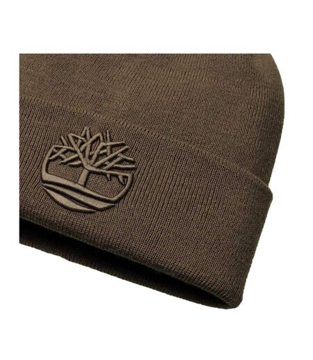 Bonnet Motif/style Logo Adulte Marron Chocolat Timberland