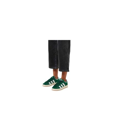 Womens/ladies Campus 00s Suede Trainers Dark Green White Adidas