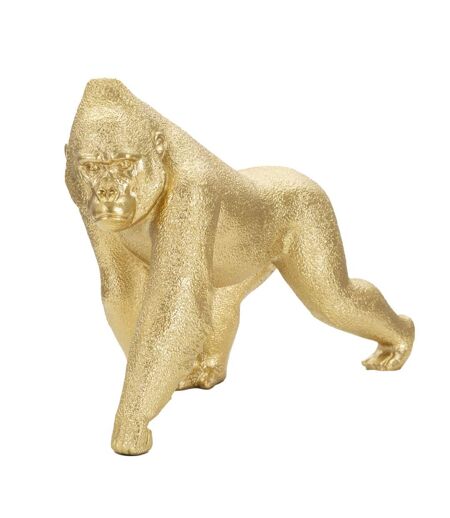 Statuette Design en Résine Gorille 29cm Or