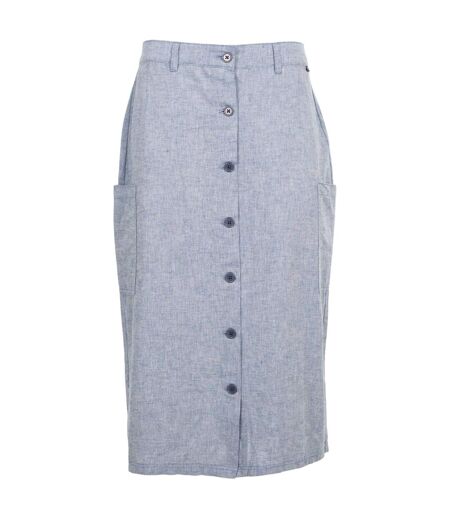 Jupe Unie Mi-longue À Boutons Alexie Femme Bleu Marine Foncé Trespass