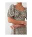 Dorothy Perkins Womens/Ladies Ditsy Print Ruched Midi Dress (Ivory) - UTDP1648