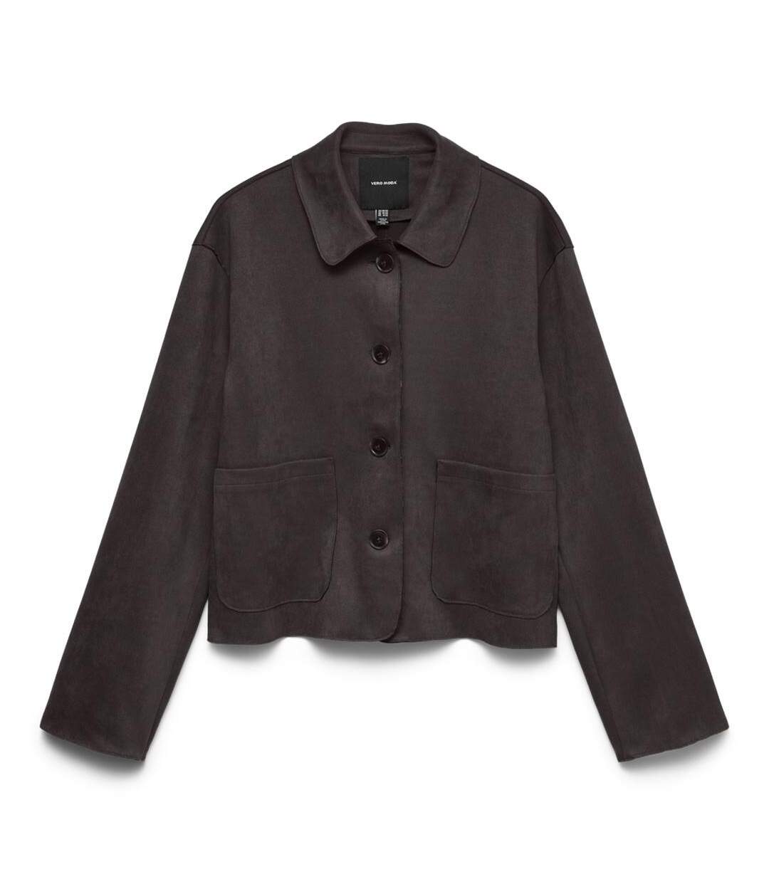 Veste marron foncé femme vero moda felia-1