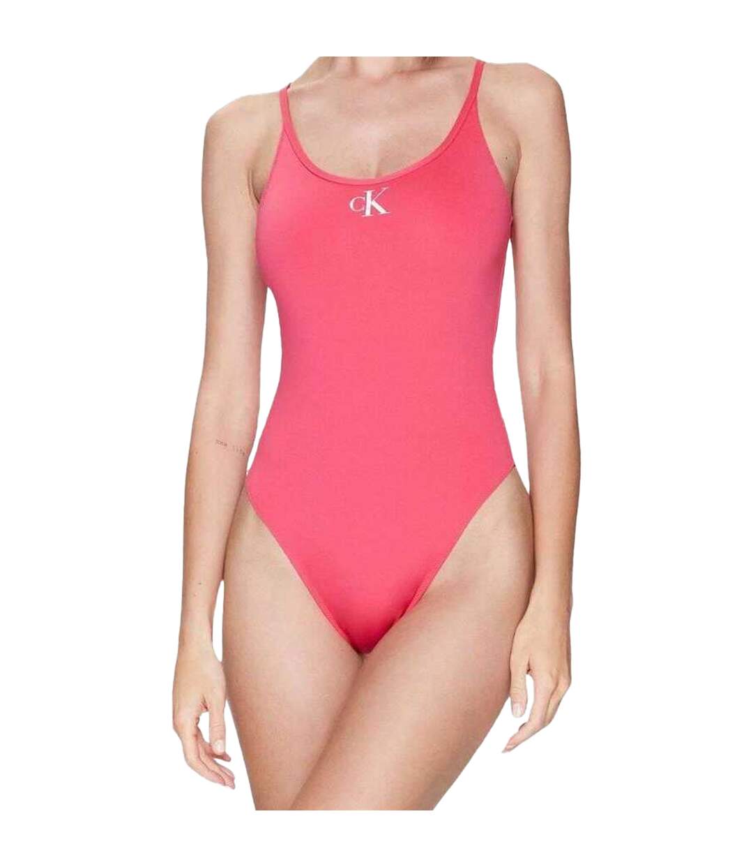 Maillot De Bain 1 Pièce Femme Rose Calvin Klein-3