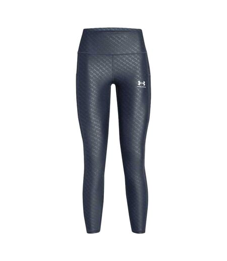 Womens/ladies Embossed Leggings Grey Under Armour