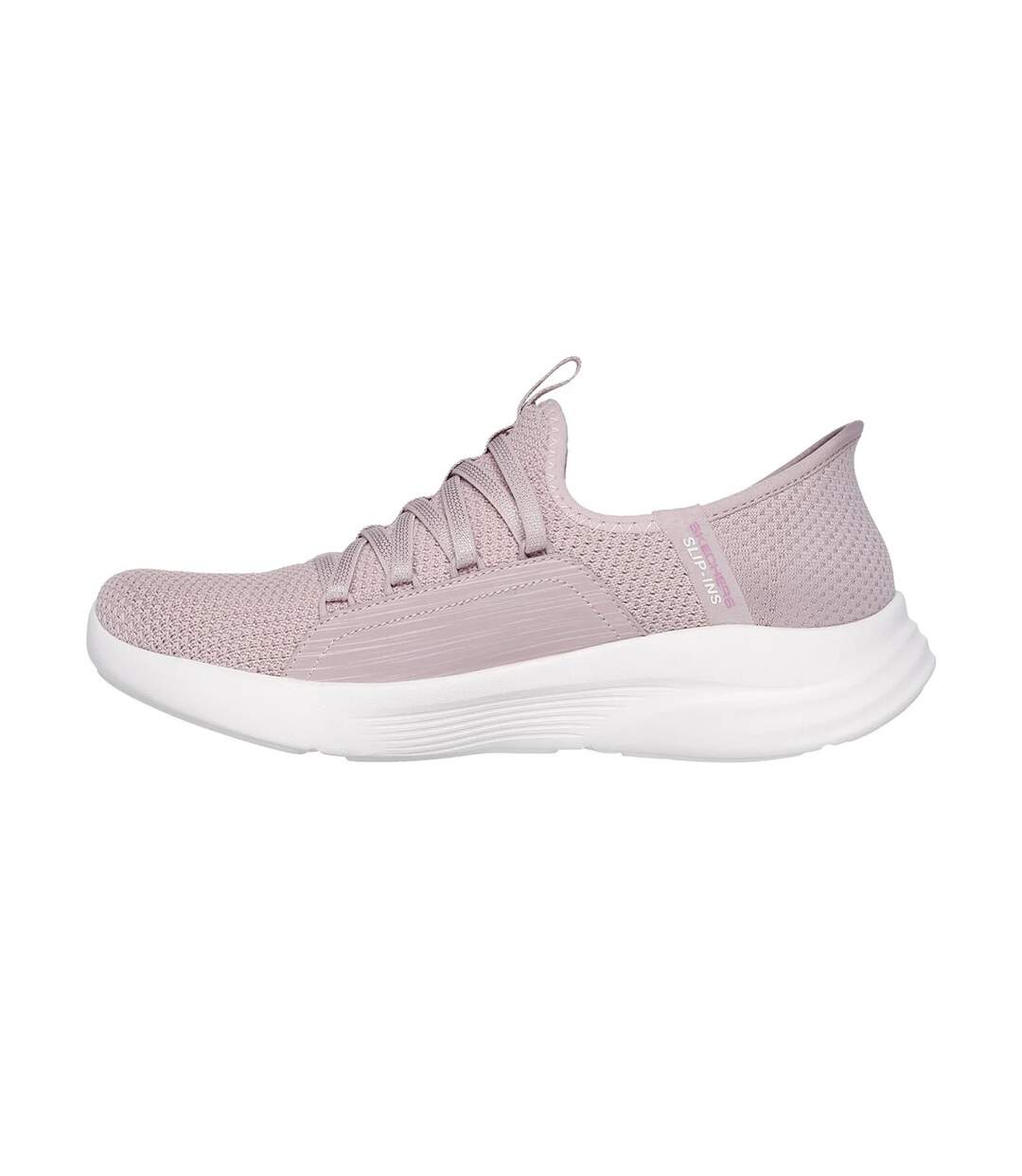 Womens/ladies Sport Ballet Chic Relaxed Fit Trainers Light Mauve Skechers-2