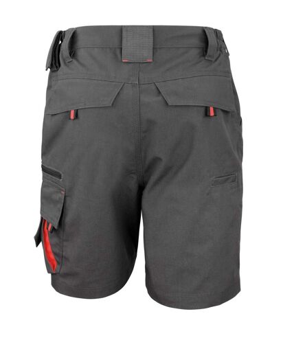 WORK-GUARD by Result Unisex Adult Technical Cargo Shorts (Gray/Black) - UTRW9905