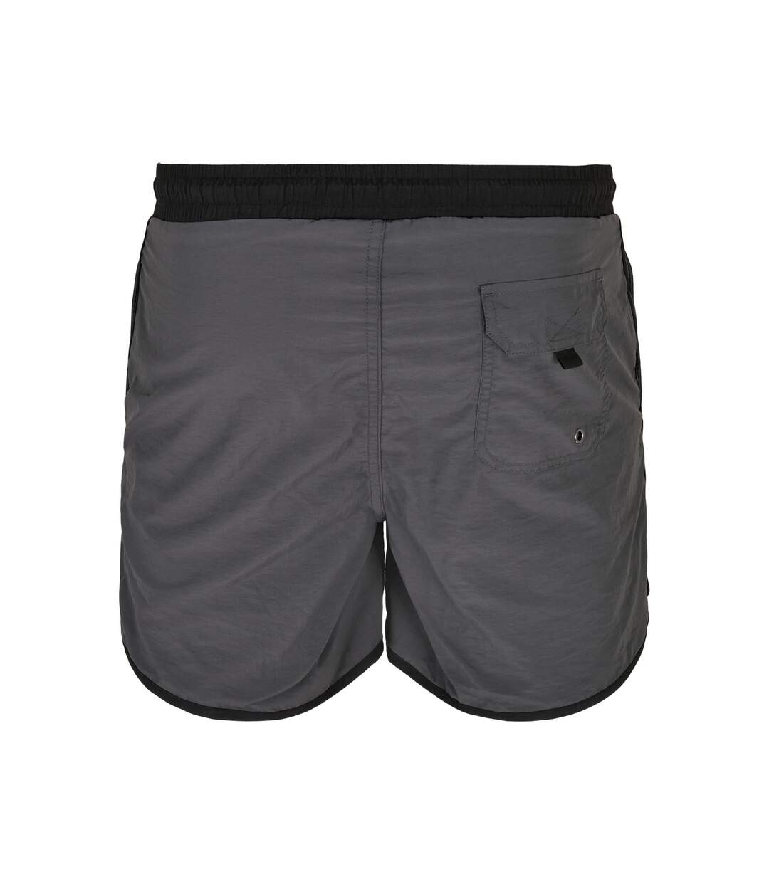 Short De Bain Motif/style Rétro Homme Noir Gris Foncé Urban Classics-2