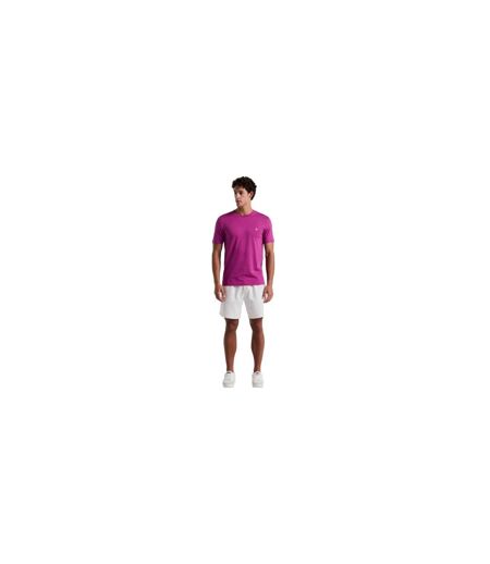Mens Embroidered Logo T-shirt Purple Original Penguin