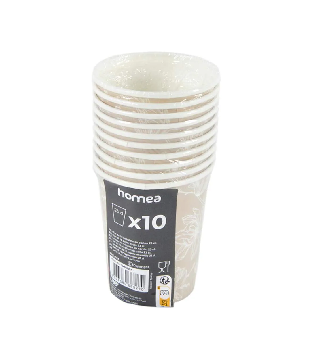Lot de 10 Gobelets en Carton Cerisier 23cl Lin-2