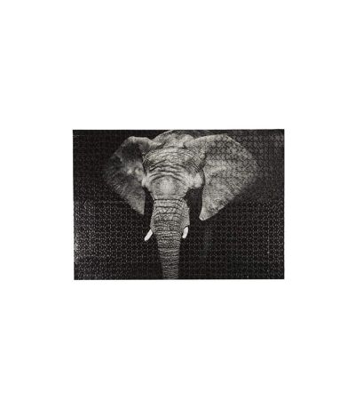 Puzzle Éléphant 1000 Pièces 48x73cm Noir & Gris