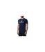 Mens Bordeaux Big Logo T-shirt Navy Blue Aquascutum-1