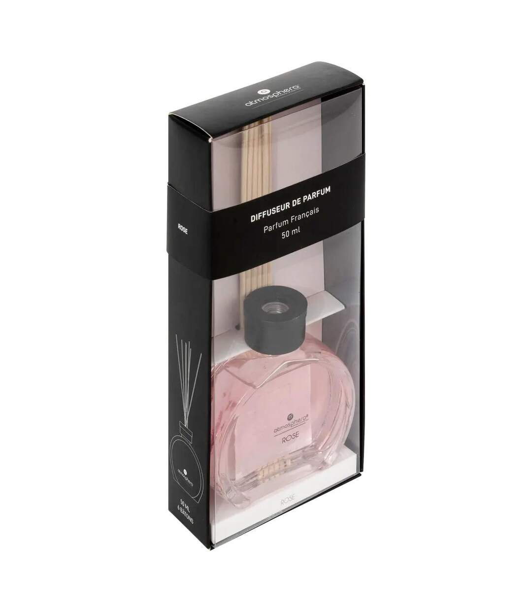 Diffuseur de Parfum & 6 Bâtonnets Haly 50ml Rose-2