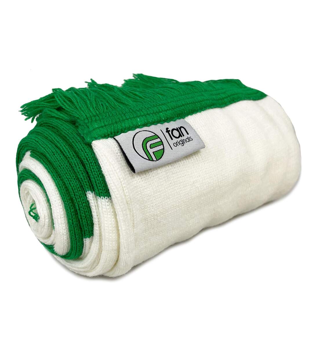 Northern Ireland Knitted Bar Scarf One Size Green Fan Originals-2