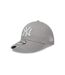 Embroidered Logo Adjustable Baseball Cap Grey New Era-1