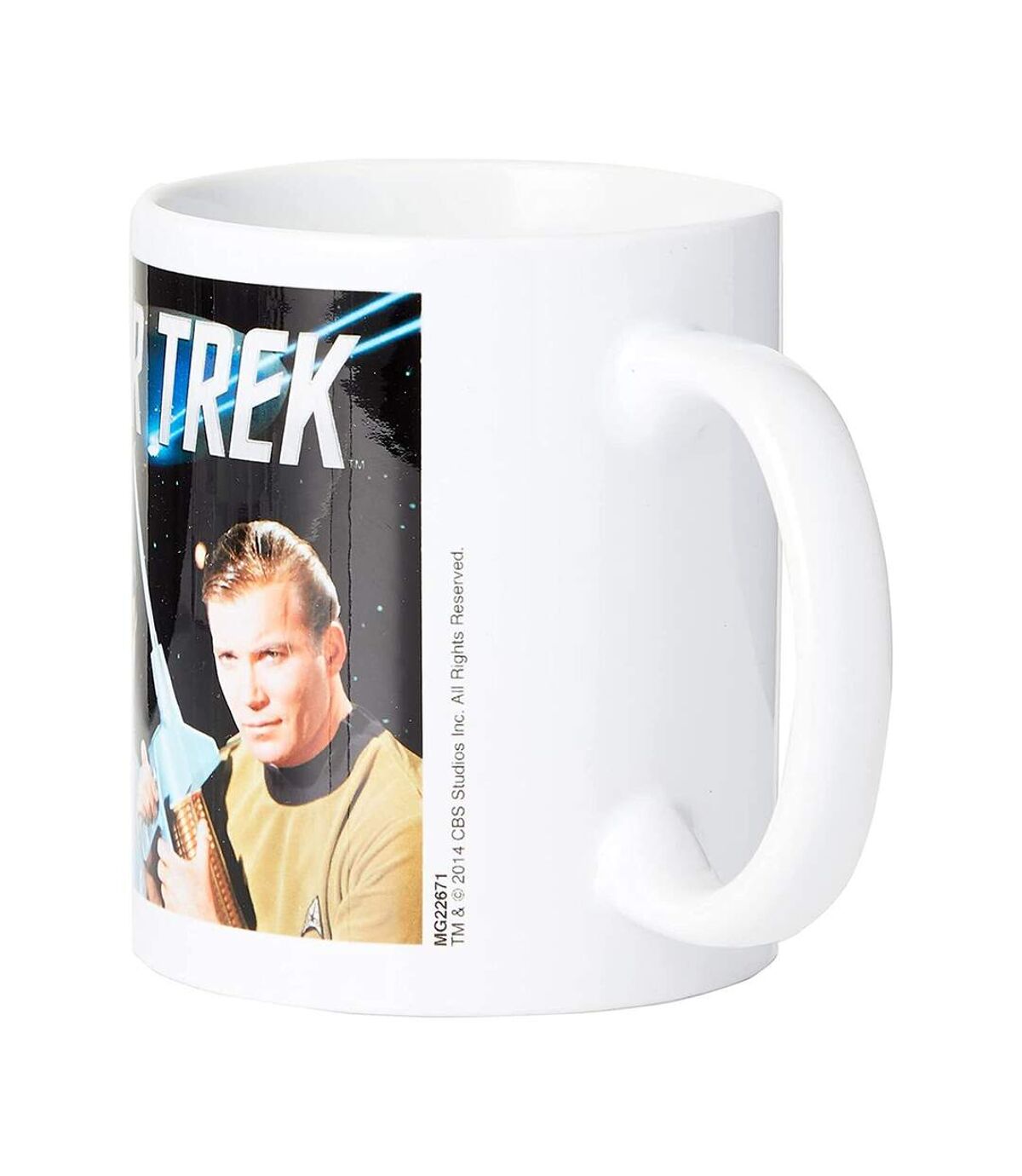 Star Trek Mug Kirk et Spok (Blanc/Noir) (Taille unique) - UTPM2087