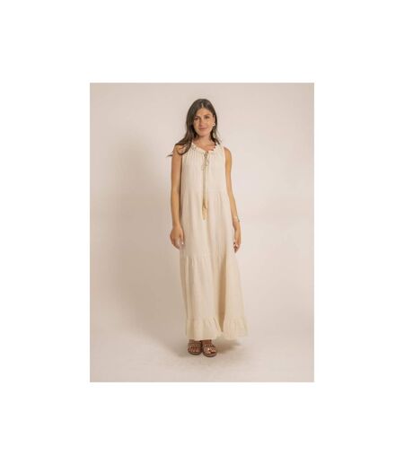 Robe longue gaze de coton IJELMA - Dona X Lisa