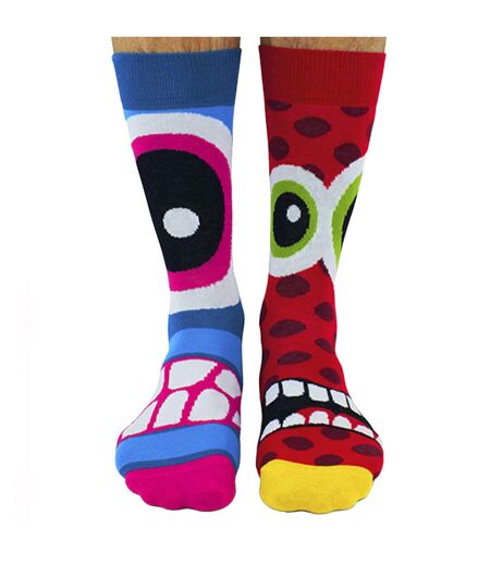 6 Pack Mens Stress Heads Novelty Odd Socks in Gift Box
