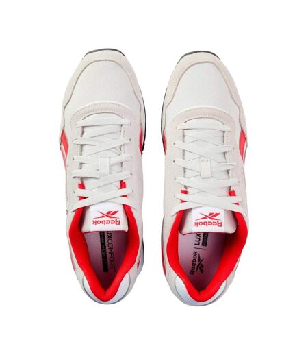 Mens Glide Leather Flat Trainers Mist Grey Reebok
