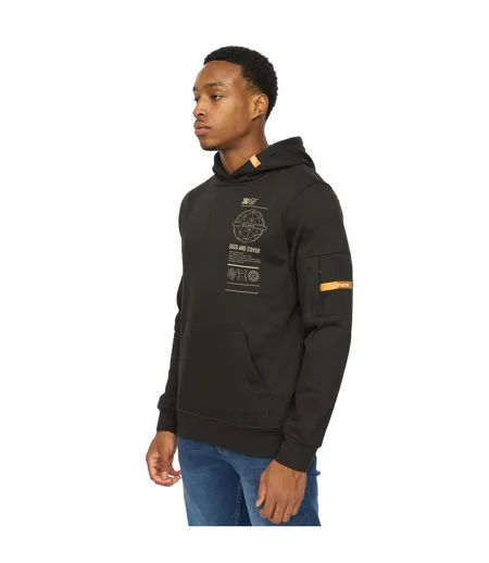 Sweat À Capuche Ashland Homme Noir Duck And Cover