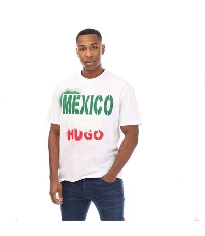 Mens Mexico Graphic T-shirt White Hugo