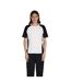 Mens Contrast Shoulders T-shirt White No Fear-4