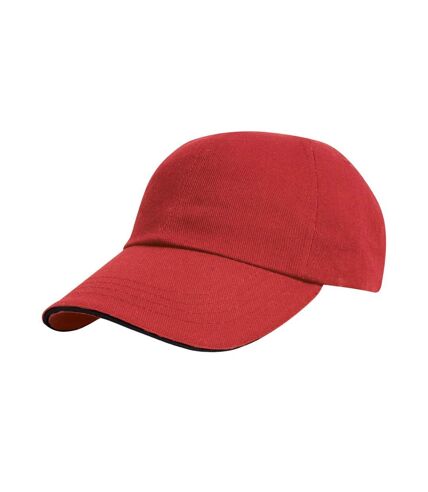 Result Headwear - Casquette de baseball PRO STYLE (Rouge / Noir) - UTRW10163
